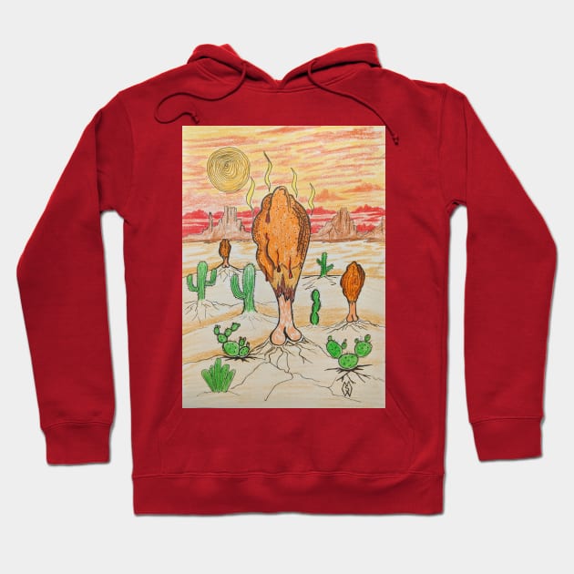 Crispy Fried Chicken Hoodie by Matt Starr Fine Art